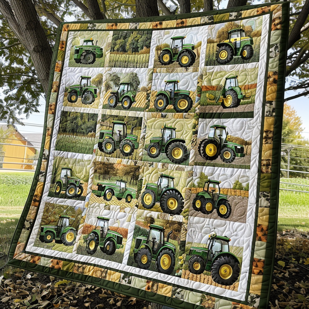 Farm Fresh Quilted Blanket - Throw (55" x 60")