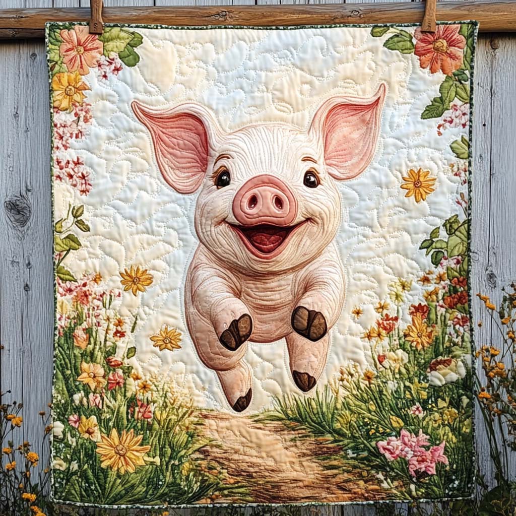 Farm Fresh Quilted Blanket - Throw (55" x 60")