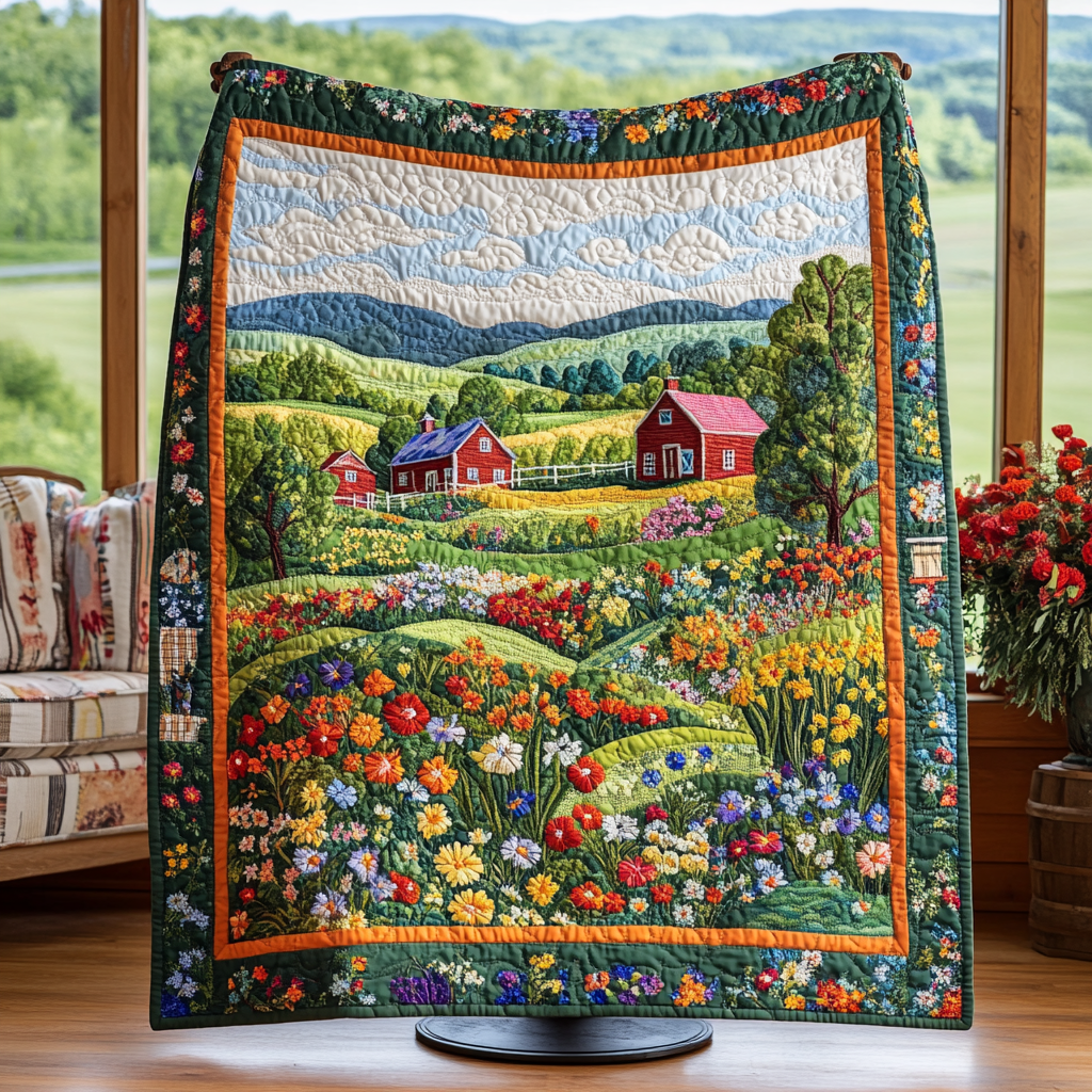 Farm Haven Quilted Blanket - Baby (30" x 40")