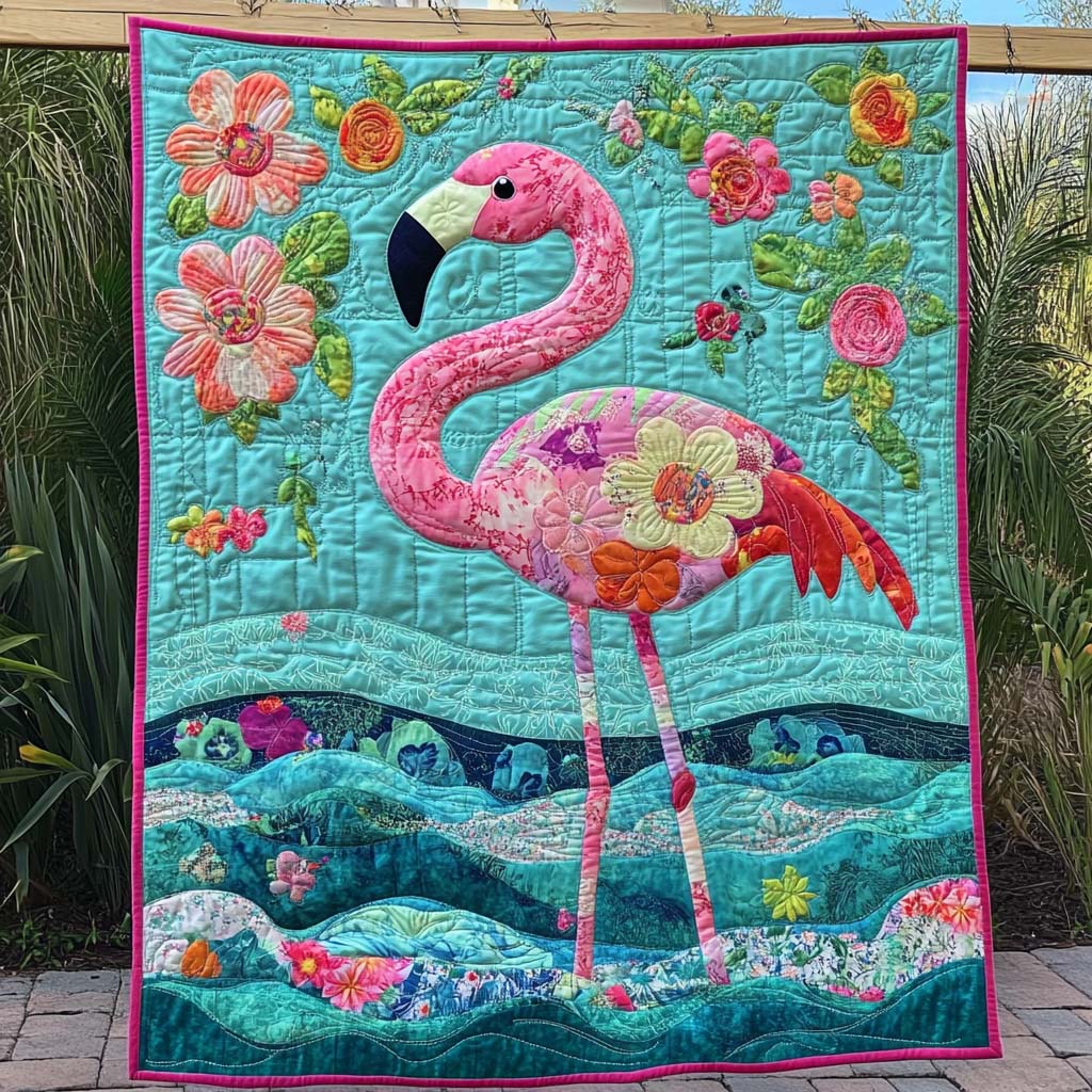 Feathered Beauty Quilted Blanket - Throw (55" x 60")