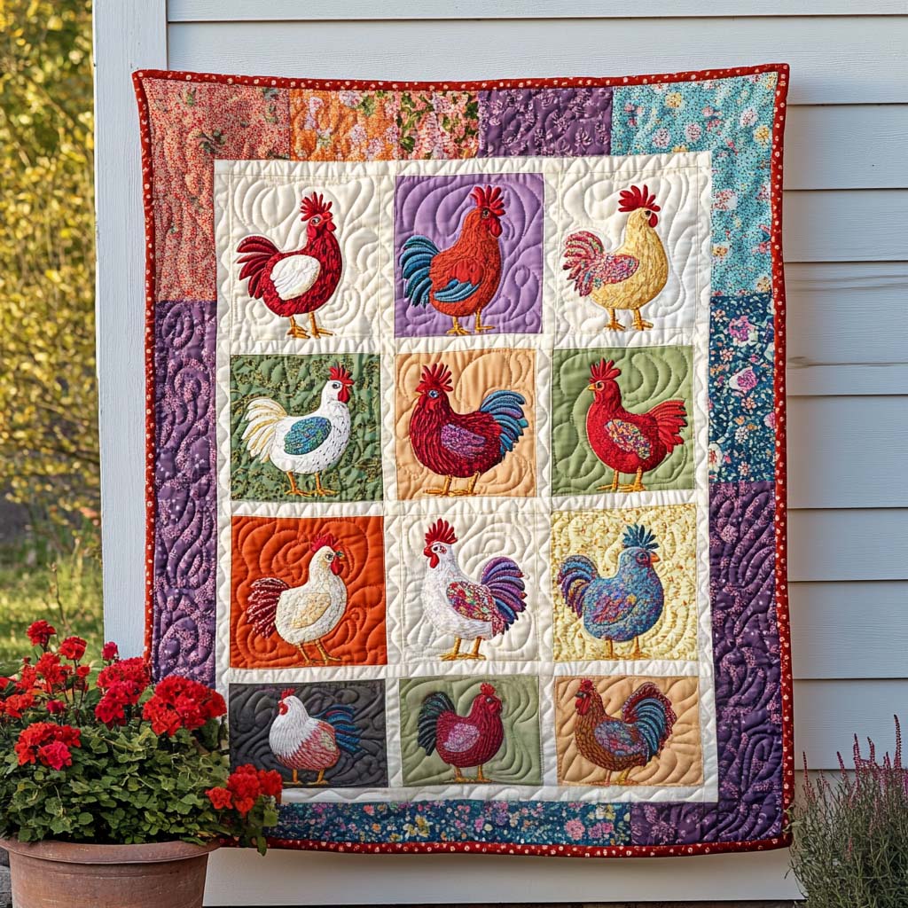 Feathered Friends Quilted Blanket - Baby (30" x 40")