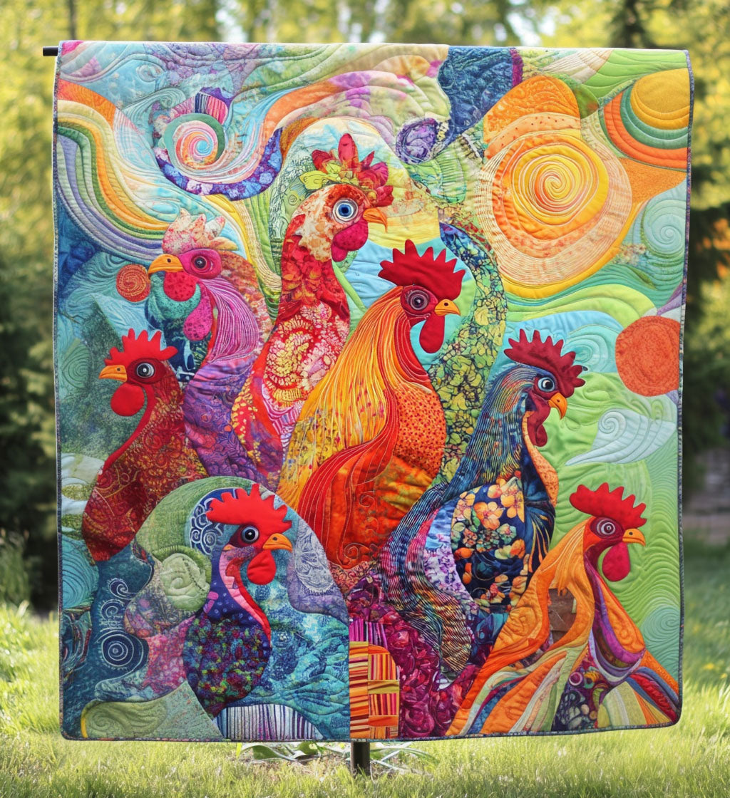 Feathered Glory Quilted Blanket - Throw (55" x 60")