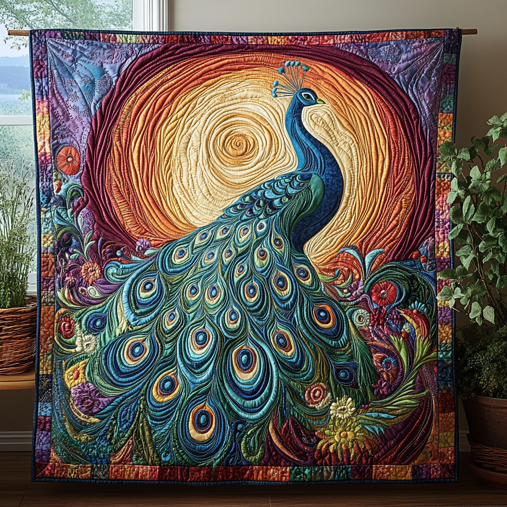 Feathers of Elegance Quilted Blanket - Baby (30" x 40")