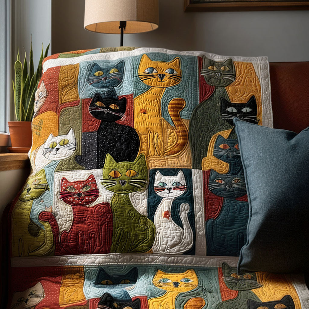 Feline Haven Quilted Blanket - Baby (30" x 40") - Pack 1