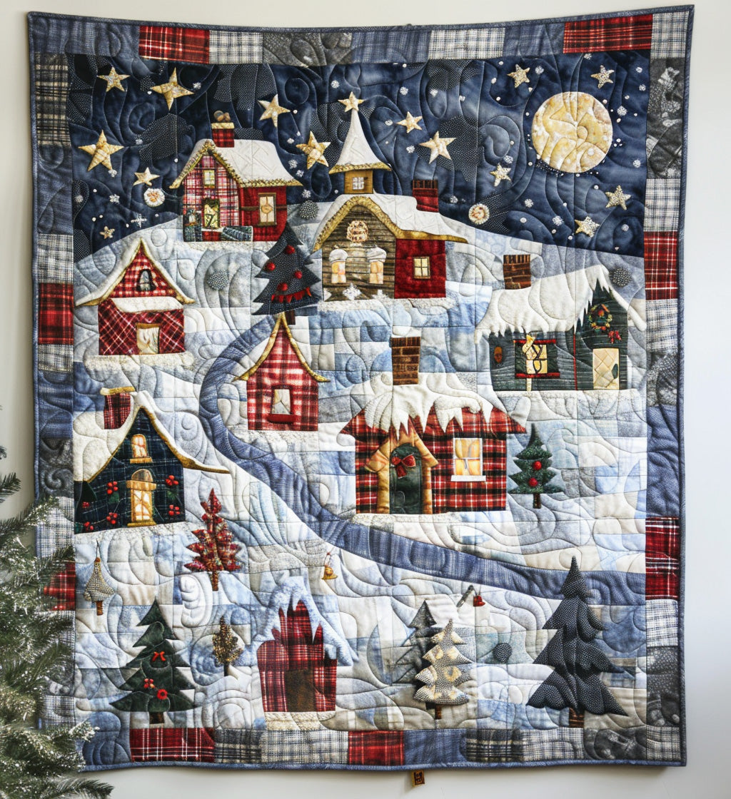 Festive Noel Quilted Blanket - Throw (55" x 60")