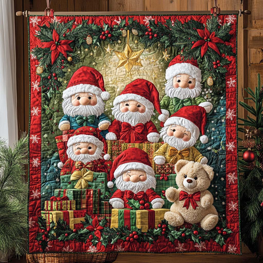Festive Cheer Quilted Blanket - Throw (55" x 60")