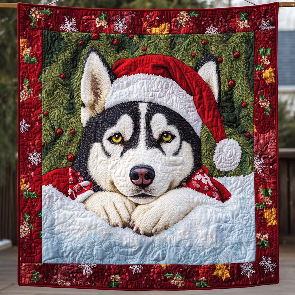 Festive Gaze Quilted Blanket - Throw (55" x 60")