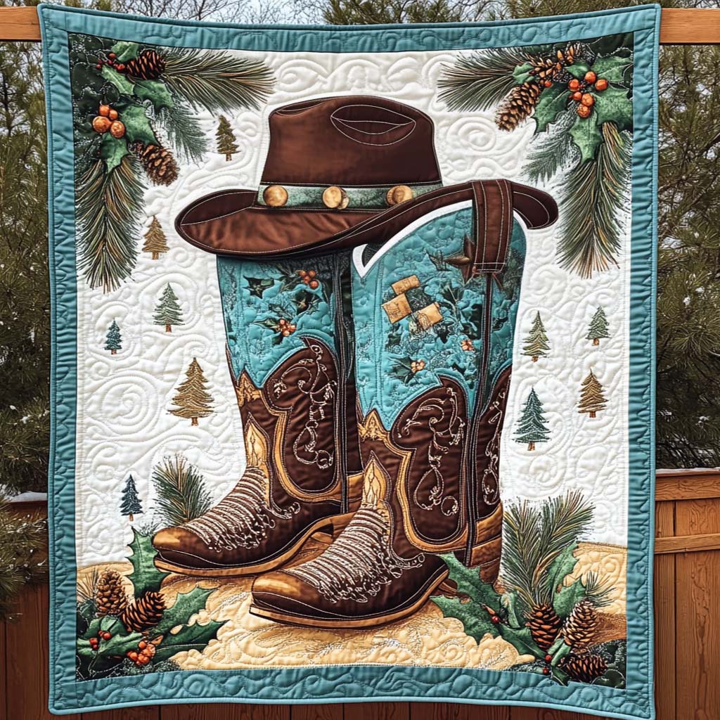 Festive Trails Quilted Blanket - Throw (55" x 60")
