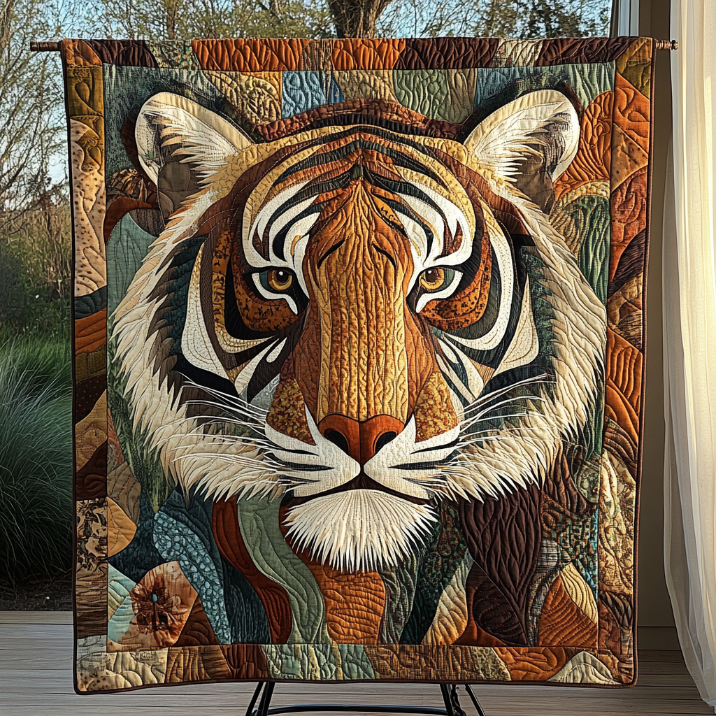 Fierce Flame Quilted Blanket - Throw (55" x 60")