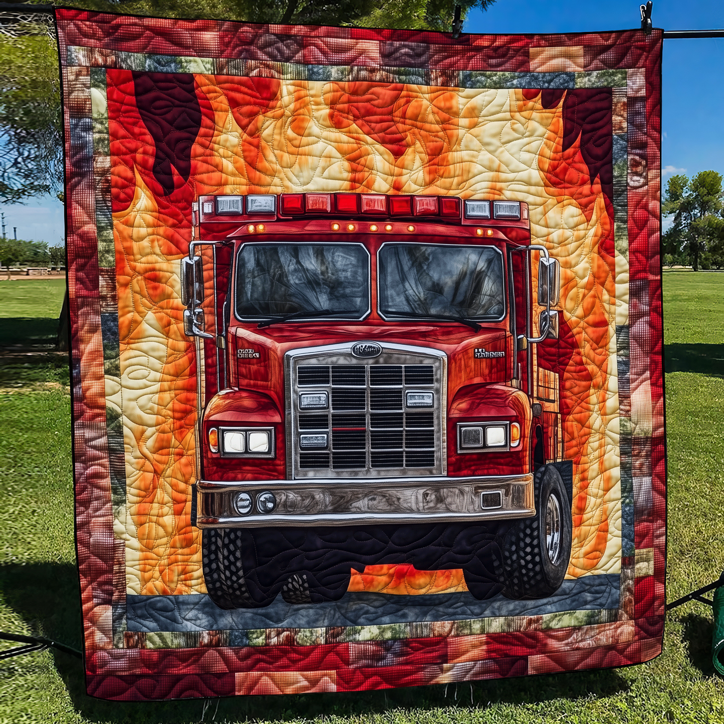 Firefighter Strength Quilted Blanket - Throw (55" x 60")