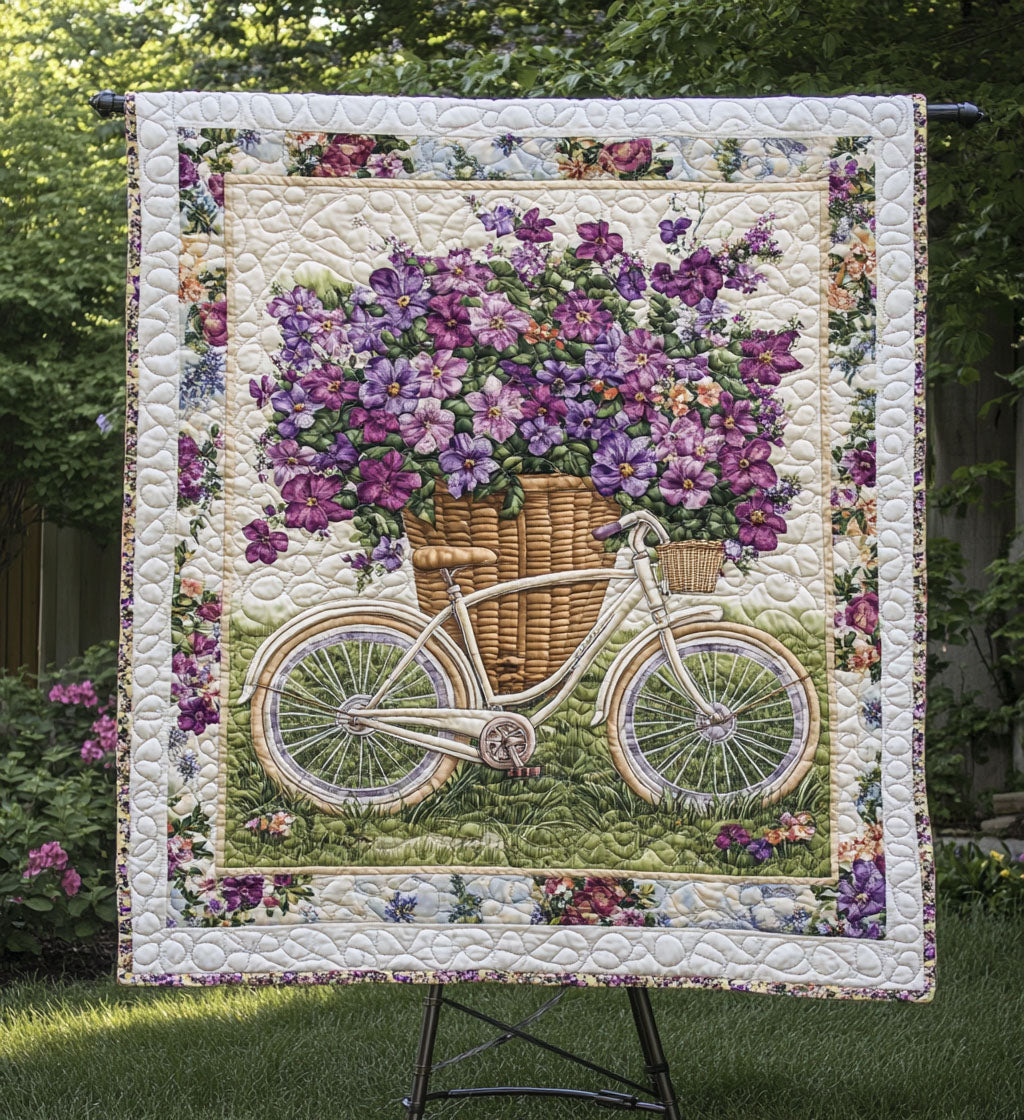 Floral Journey Art Quilt Hanging - Baby (30" x 40")