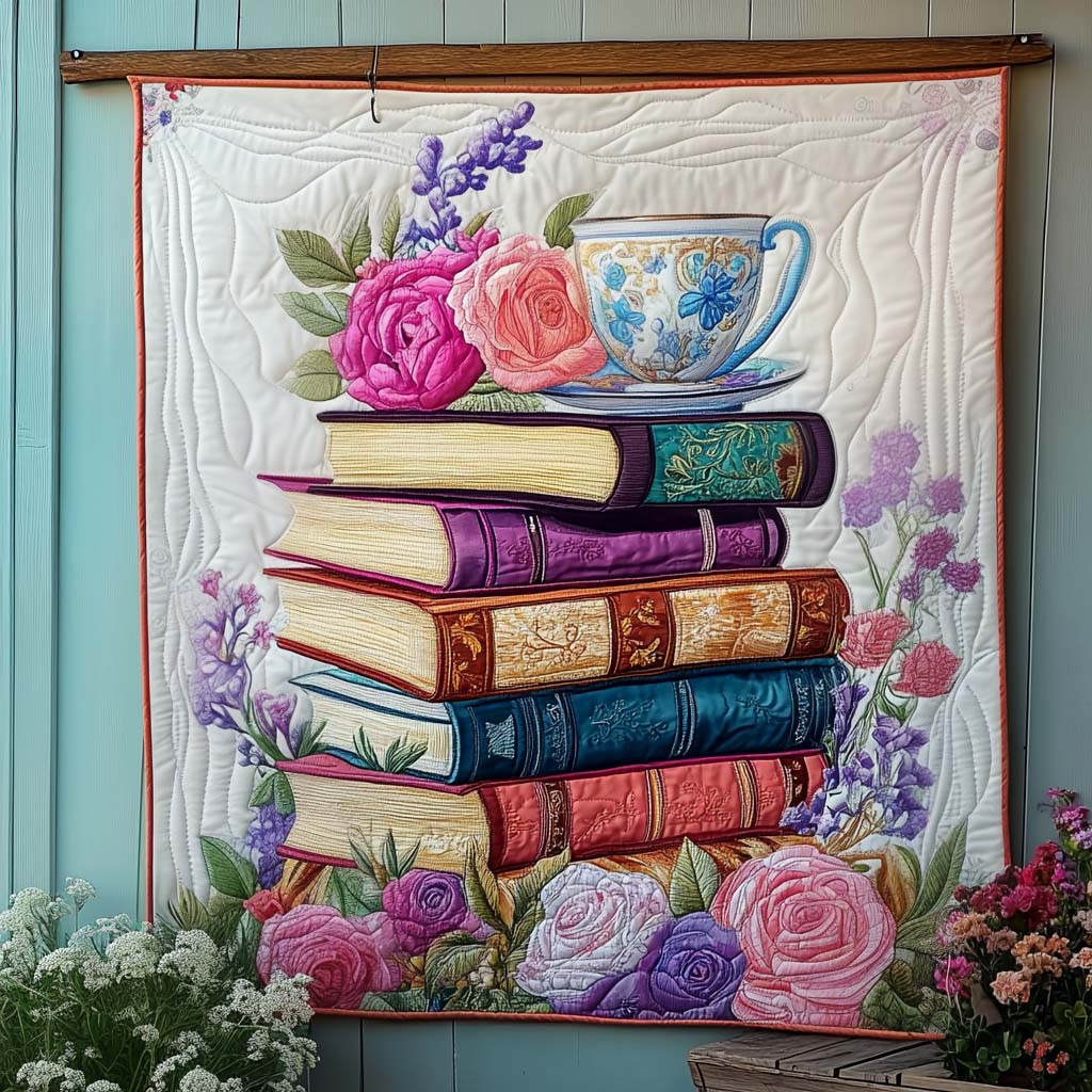Floral Story Quilted Blanket - Throw (55" x 60")