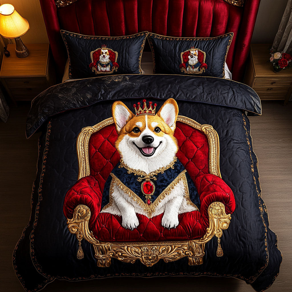 Fluffy Majesty 3-Piece Quilted Bedding Set - Single (59" x 70")