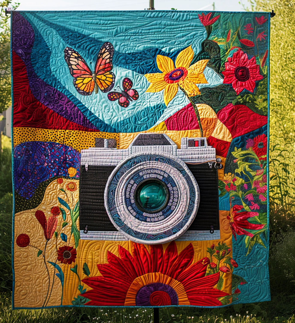 Focused Moments Quilted Blanket - Throw (55" x 60")