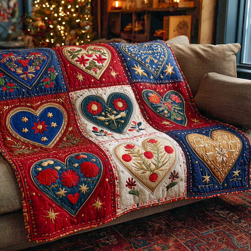 Folk Romance Quilted Blanket - Baby (30" x 40") - Pack 1