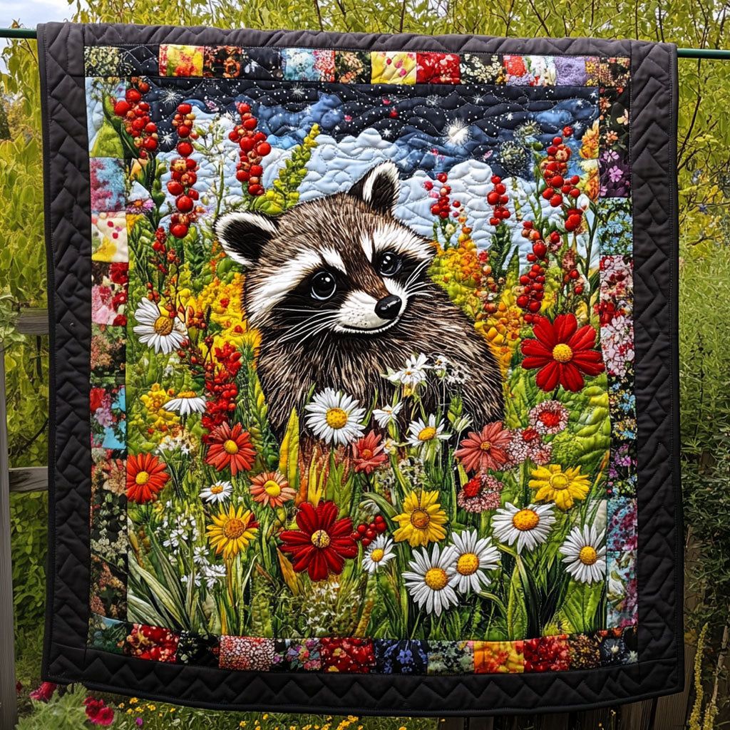 Forest Bandit Quilted Blanket - Throw (55" x 60")