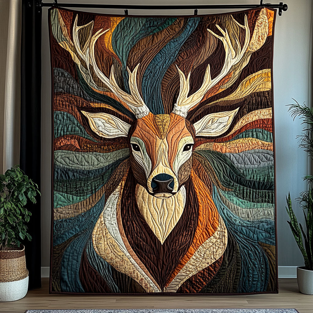 Forest Buck Quilted Blanket - Baby (30" x 40") - Pack 1