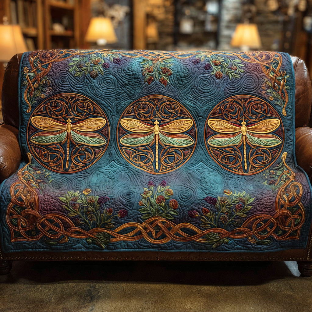 Forest Dragonfly Quilted Blanket - Baby (30" x 40") - Pack 1