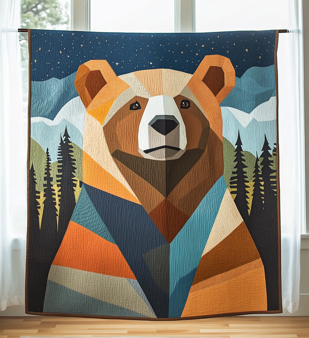 Forest Guardian Quilted Blanket - Throw (55" x 60")