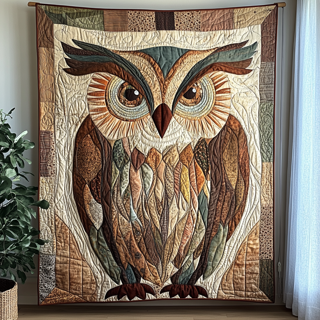 Forest Guardian Quilted Blanket - Throw (55" x 60")