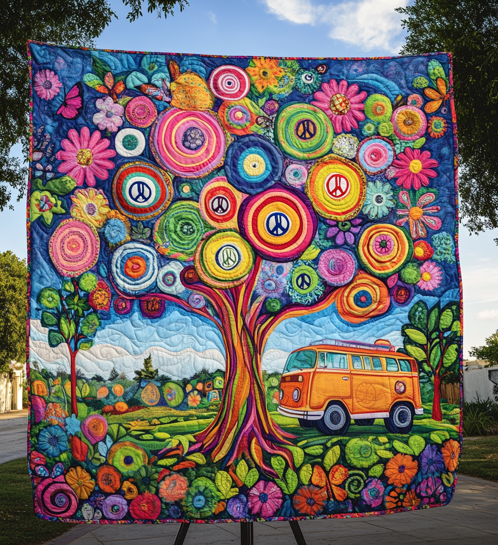 Forest Hideaway Quilted Blanket - Throw (55" x 60")