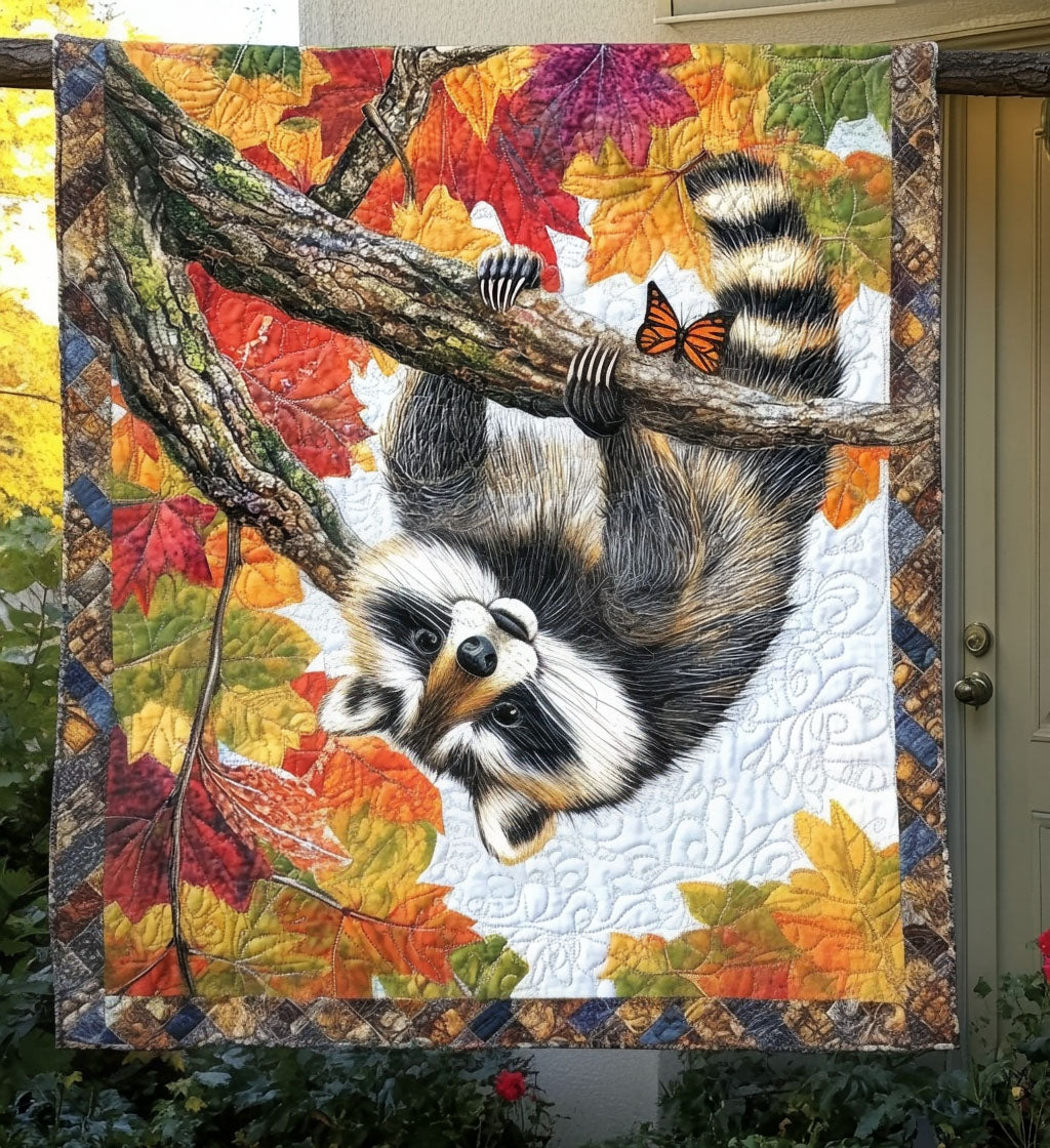 Forest Mischief Quilted Blanket - Throw (55" x 60")
