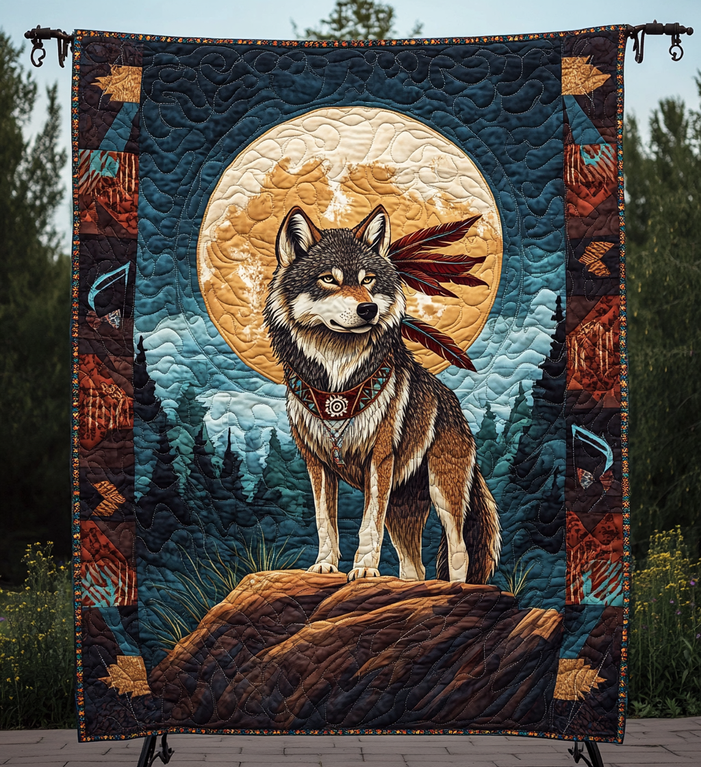 Forest Protector Quilted Blanket - Throw (55" x 60")