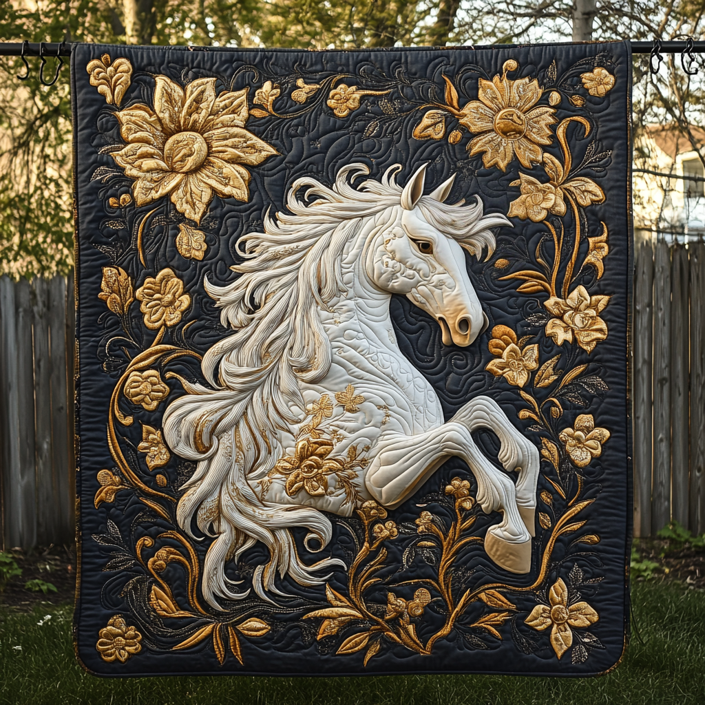 Forest Strider Quilted Blanket - Throw (55" x 60")