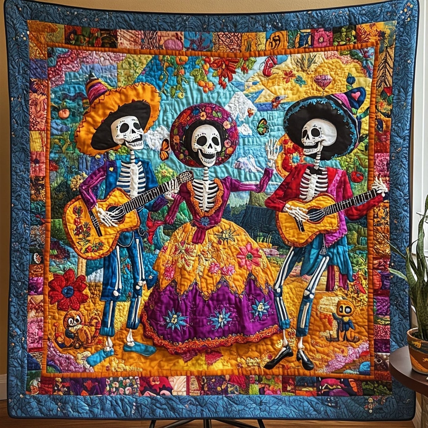 Forever in Bloom Quilted Blanket - Throw (55" x 60")