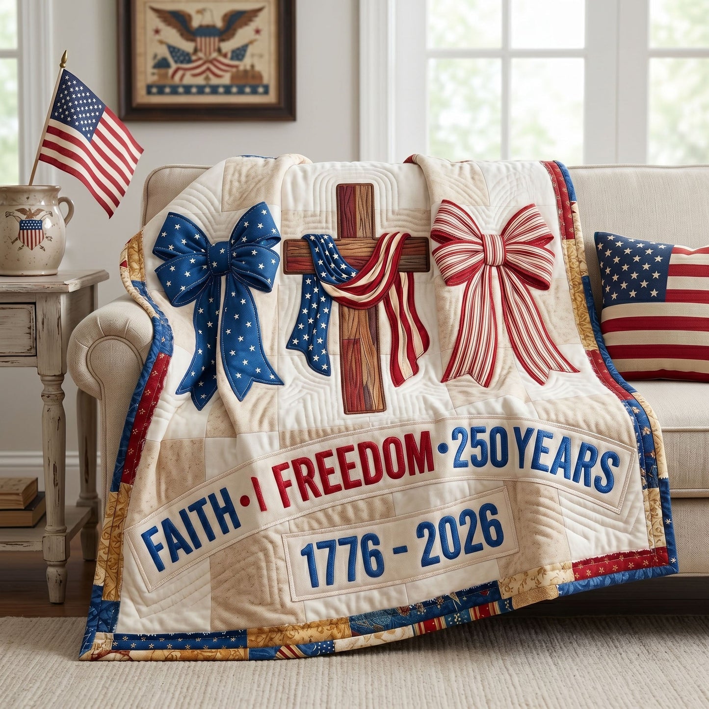 Founding Spirit Quilted Blanket - Baby (30" x 40") - Pack 1