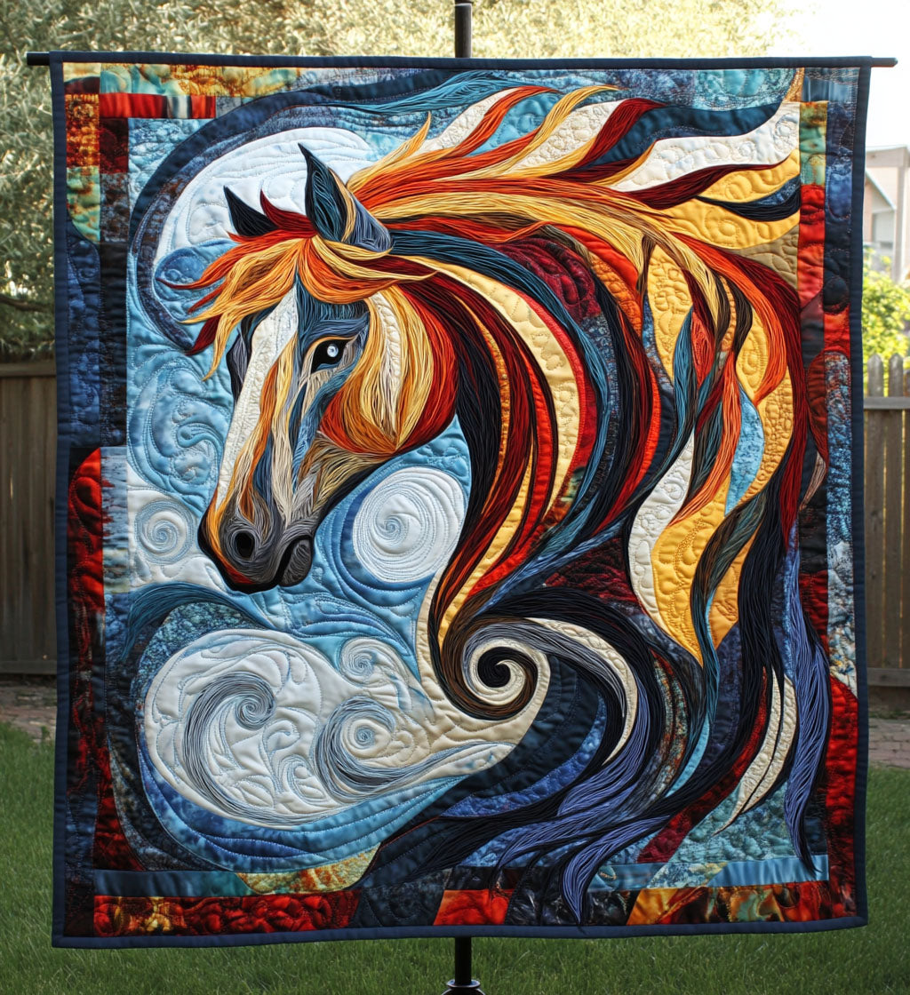 Free Spirit Quilted Blanket - Throw (55" x 60")