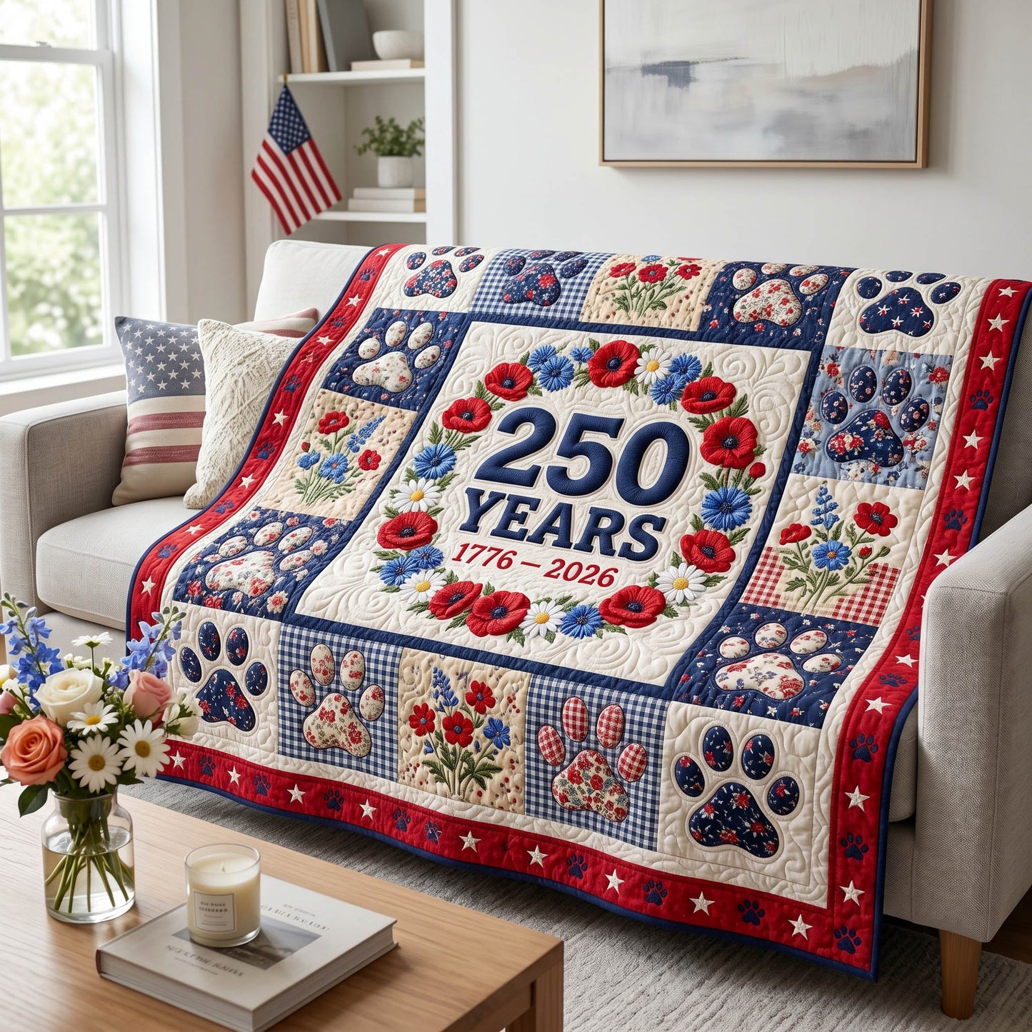 Freedom 250 Quilted Blanket - Baby (30" x 40") - Pack 1