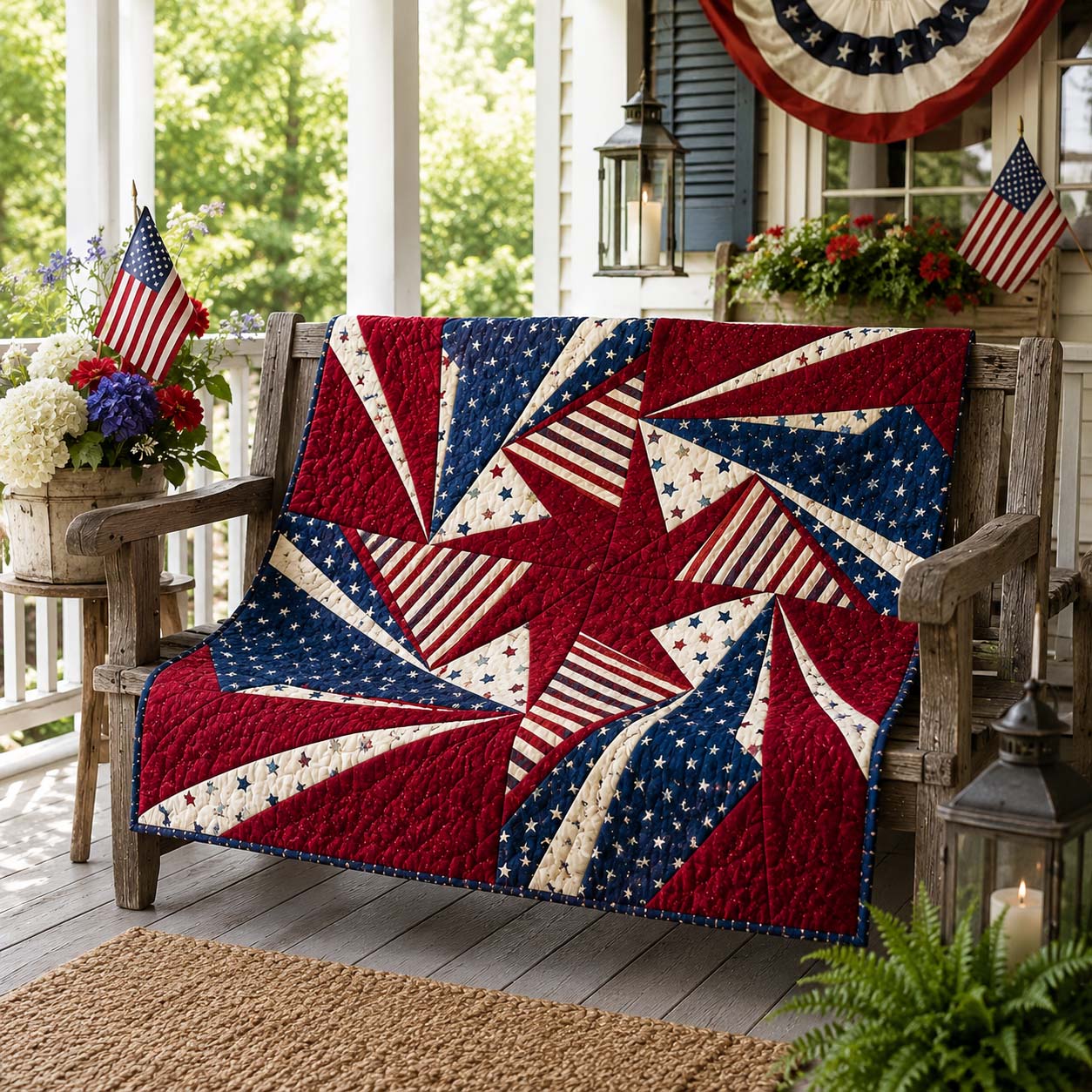 Freedom Barn Star Quilted Blanket - Baby (30" x 40") - Pack 1