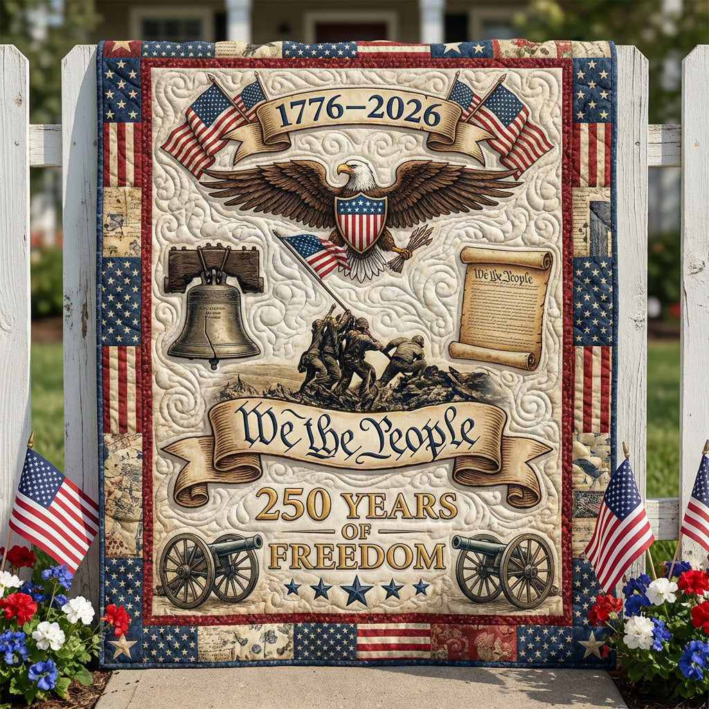 Freedom Charter Quilted Blanket - Baby (30" x 40") - Pack 1