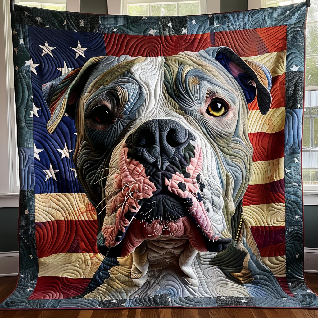 Freedom Face Quilted Blanket - Throw (55" x 60")