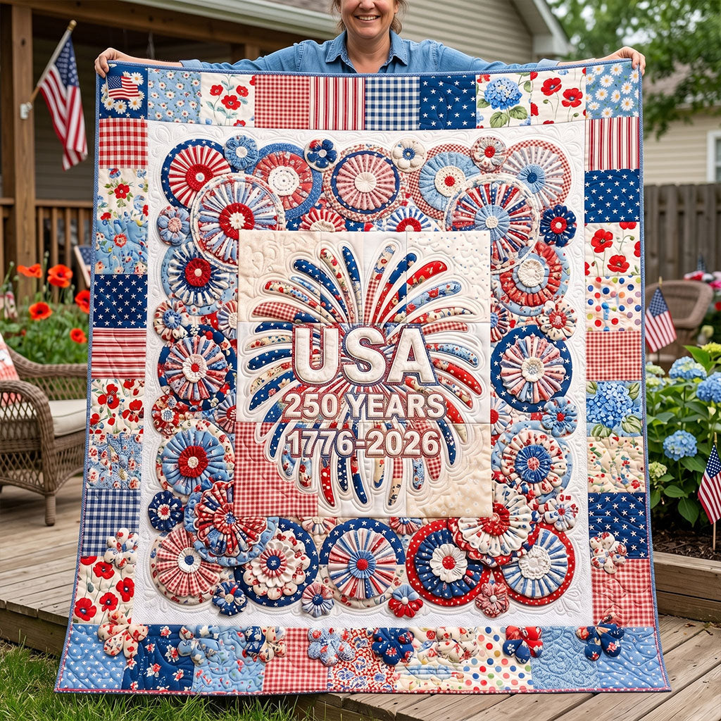 Freedom Fireworks Quilted Blanket - Baby (30" x 40") - Pack 1