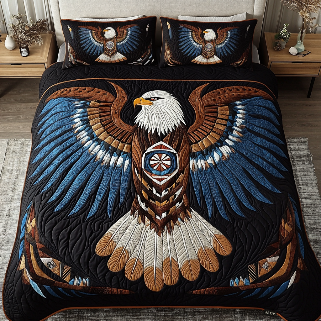 Freedom Flight 3-Piece Quilted Bedding Set - Single (59" x 70")