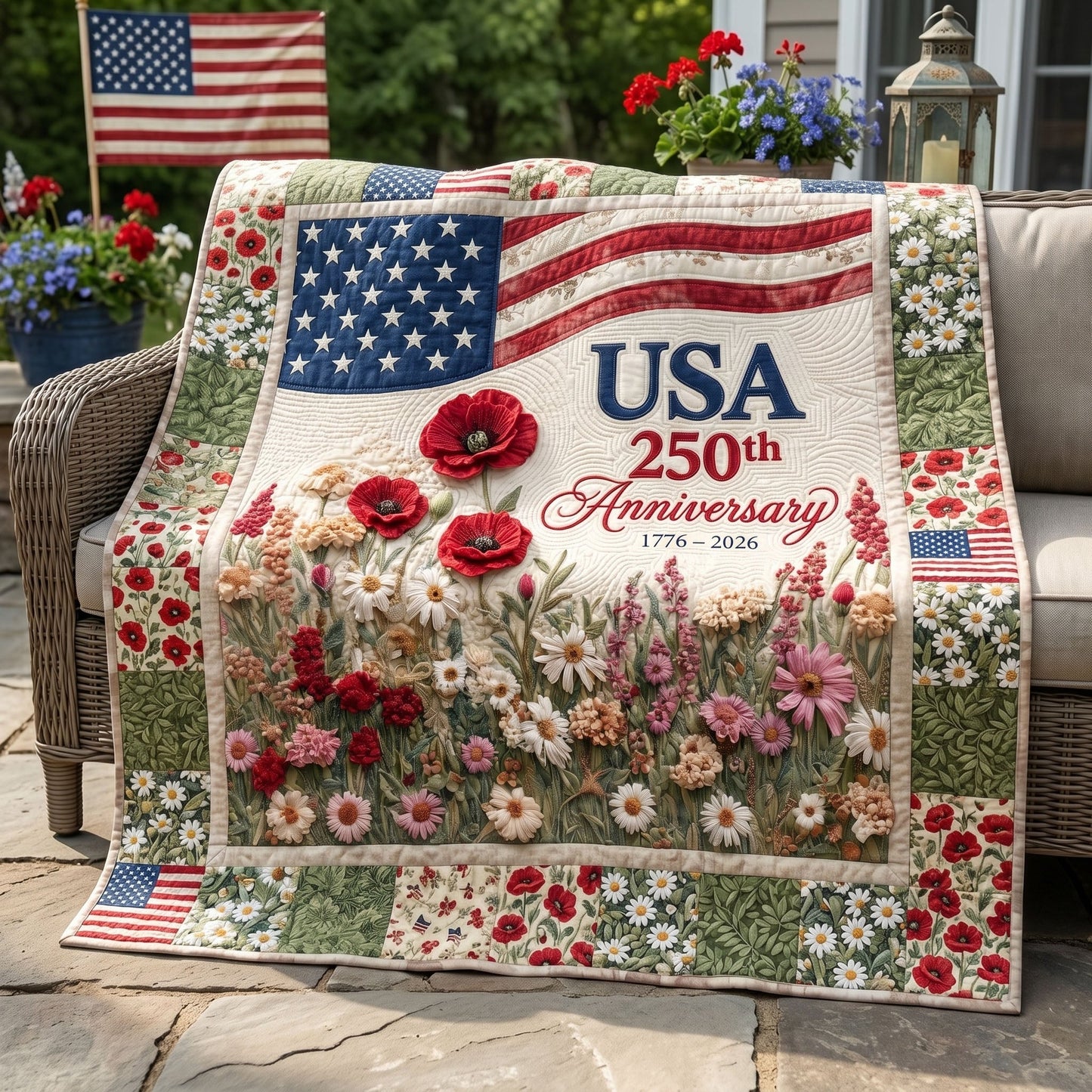 Freedom Glory Quilted Blanket - Baby (30" x 40") - Pack 1