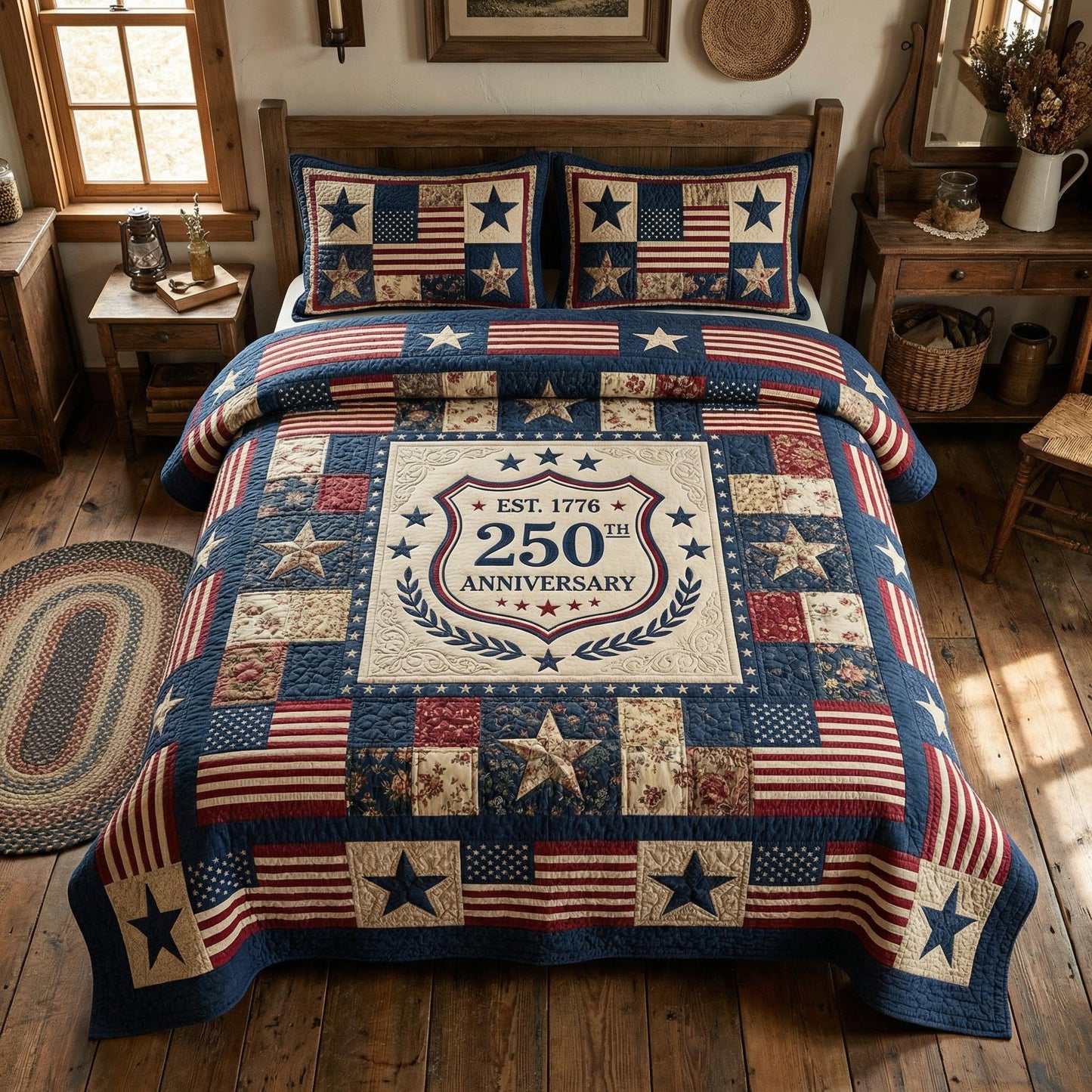 Freedom Legacy 3-Piece Quilted Bedding Set - Single (59" x 70")