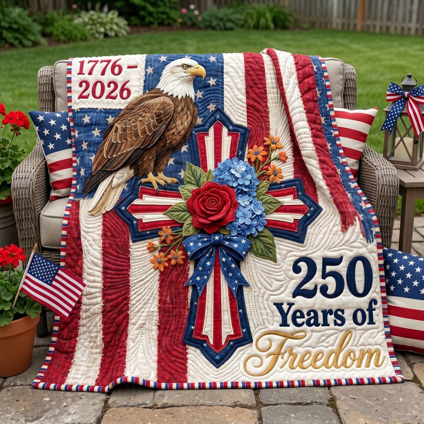 Freedom Roots Quilted Blanket - Baby (30" x 40") - Pack 1