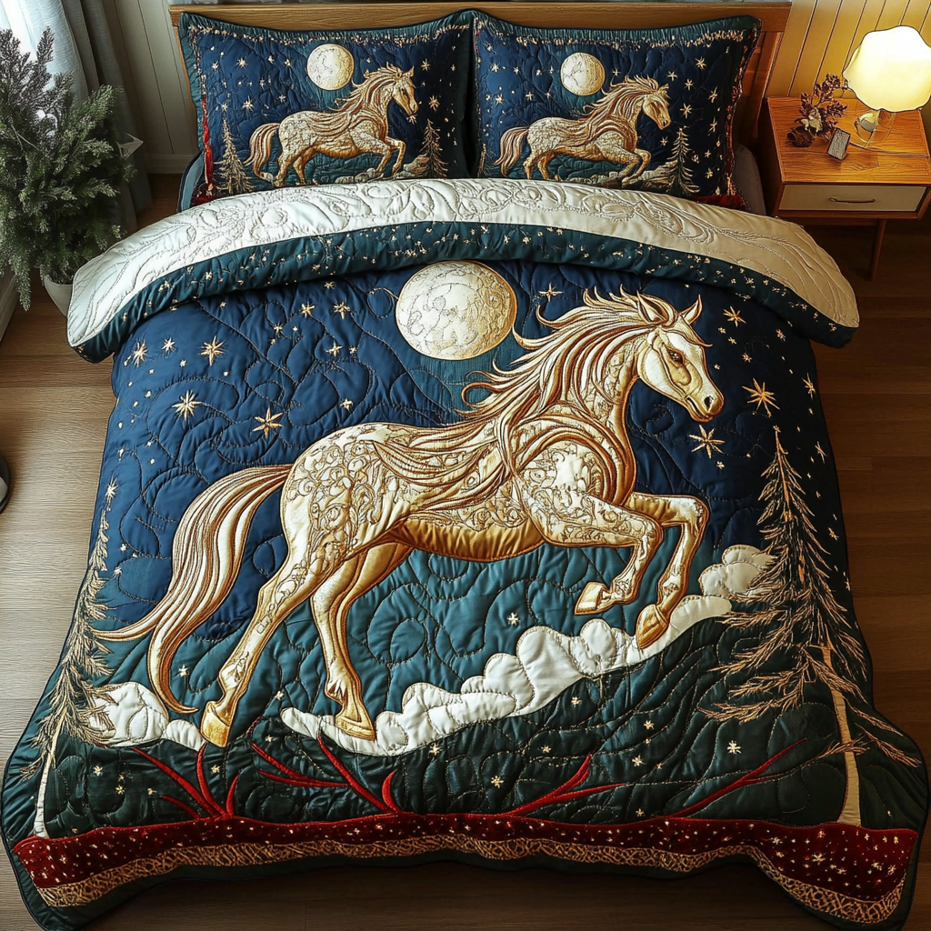 Freedom Spirit 3-Piece Quilted Bedding Set - Single (59" x 70")