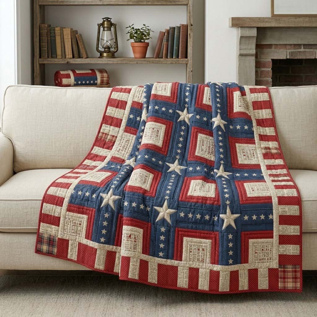 Freedom Starburst Quilted Blanket - Baby (30" x 40") - Pack 1