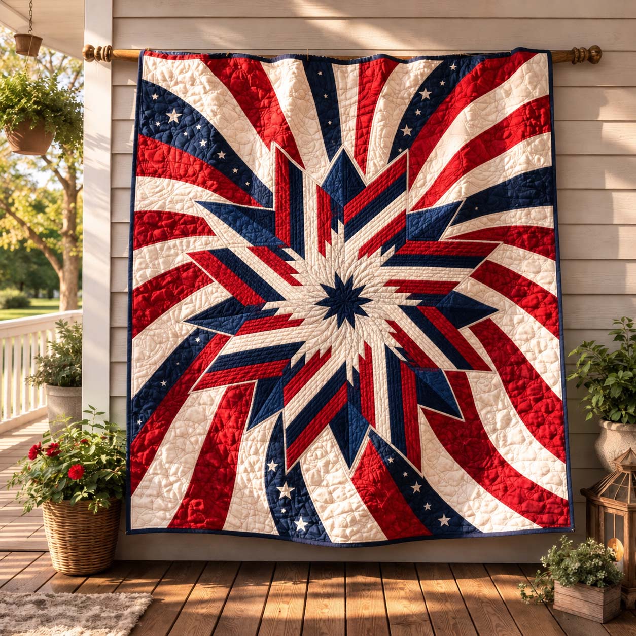 Freedom Starburst Quilted Blanket - Baby (30" x 40") - Pack 1