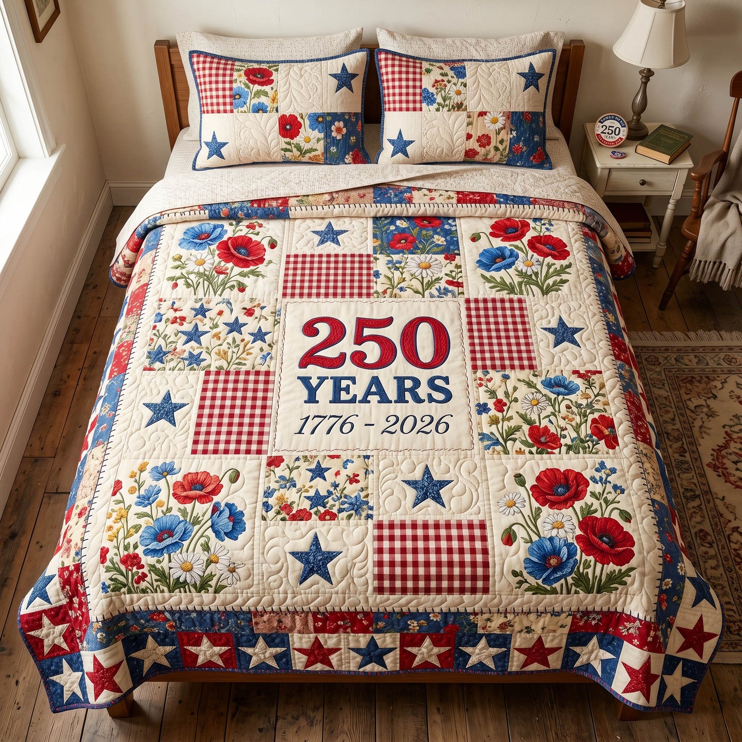 Freedom Threads 3-Piece Quilted Bedding Set - Single (59" x 70")