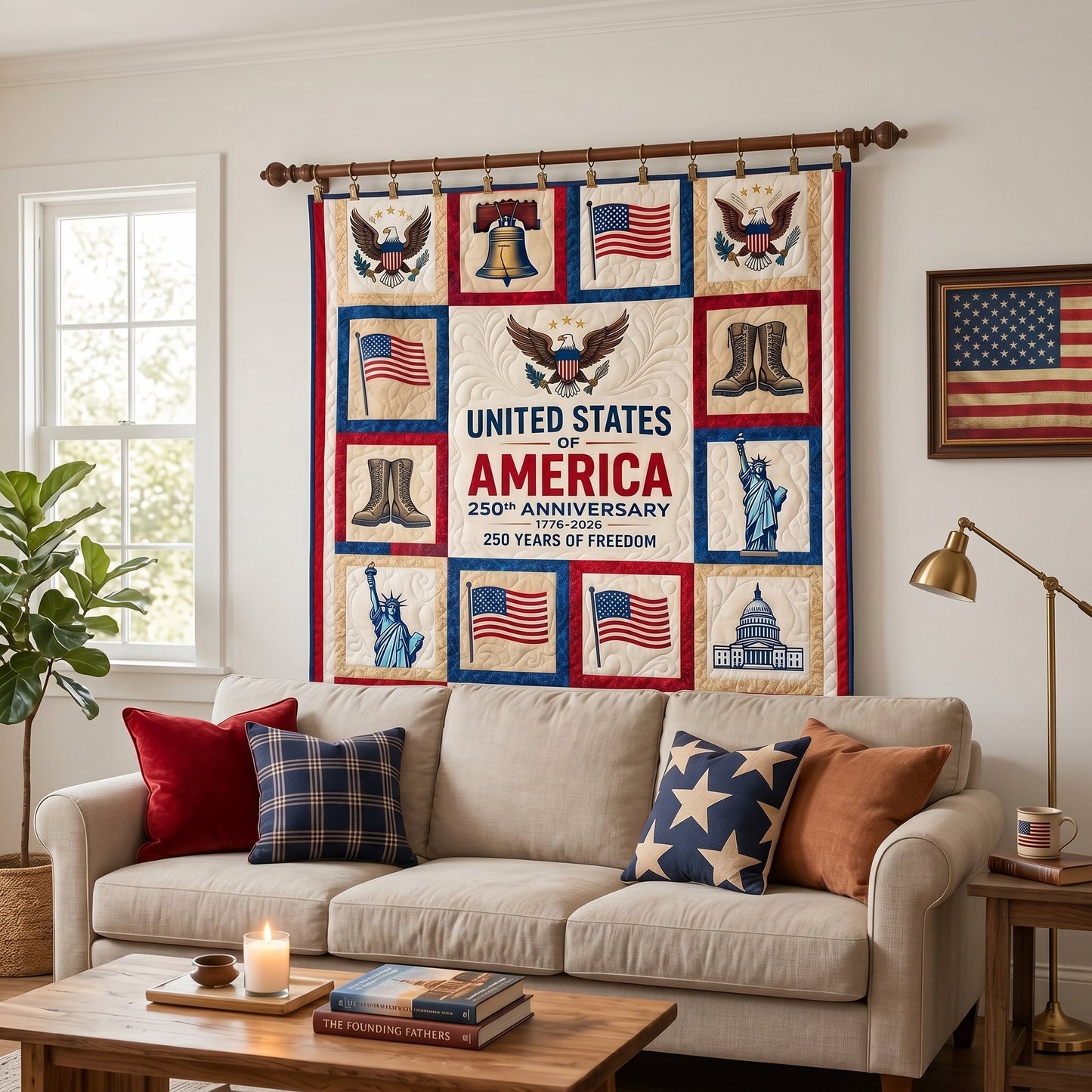 Freedom Tribute Quilted Blanket - Baby (30" x 40") - Pack 1
