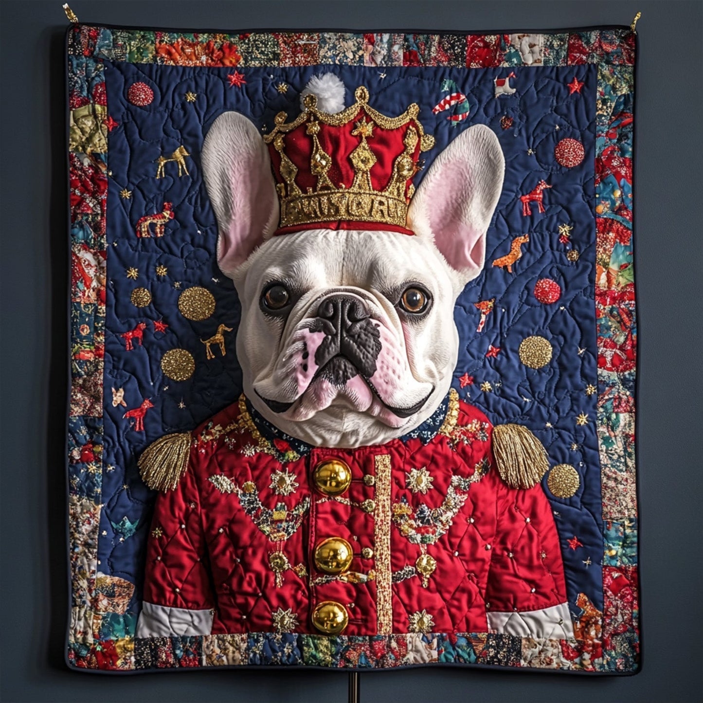 Frenchies Royal Quilted Blanket - Throw (55" x 60")