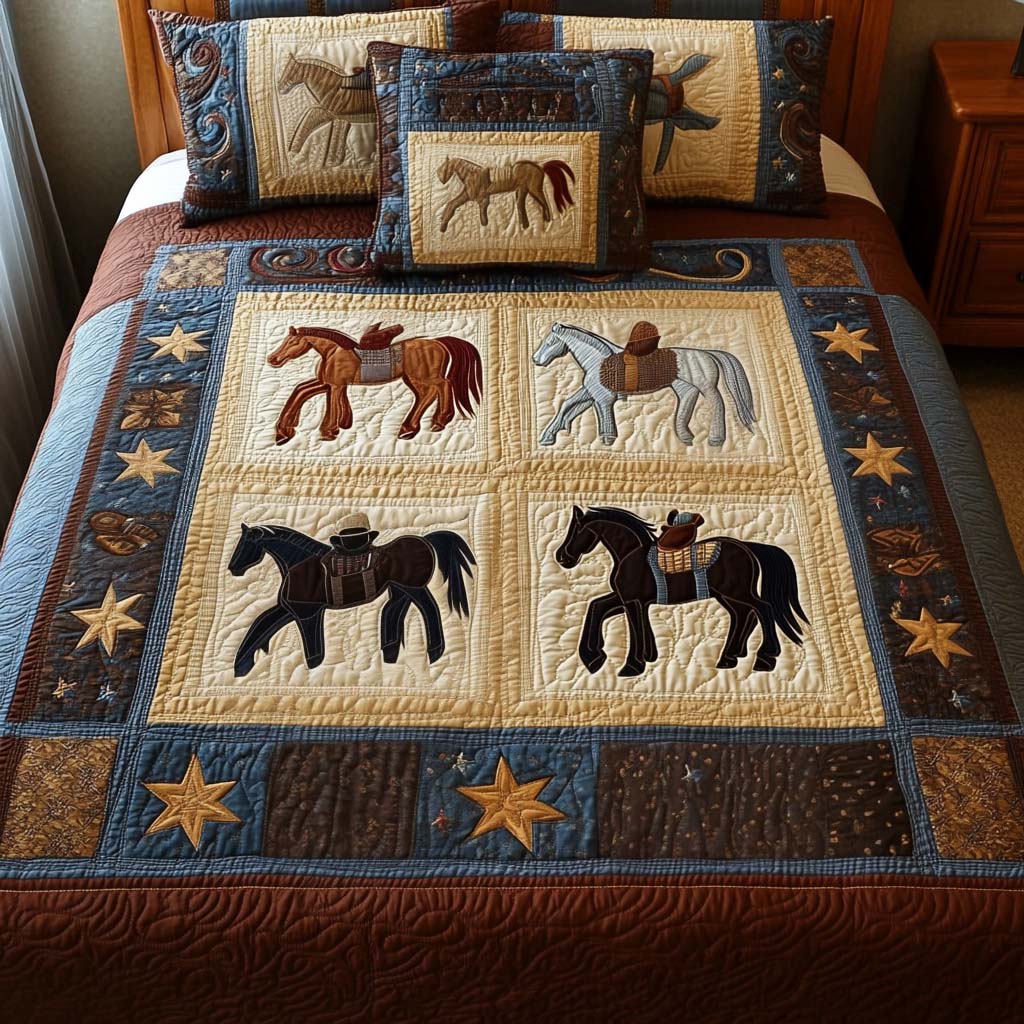 Frontier Parade 3-Piece Quited Bedding Set - Single (59" x 70")