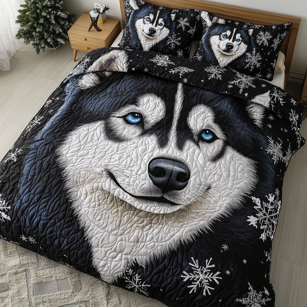 Frost Friend 3-Piece Quilted Bedding Set - Single (59" x 70")