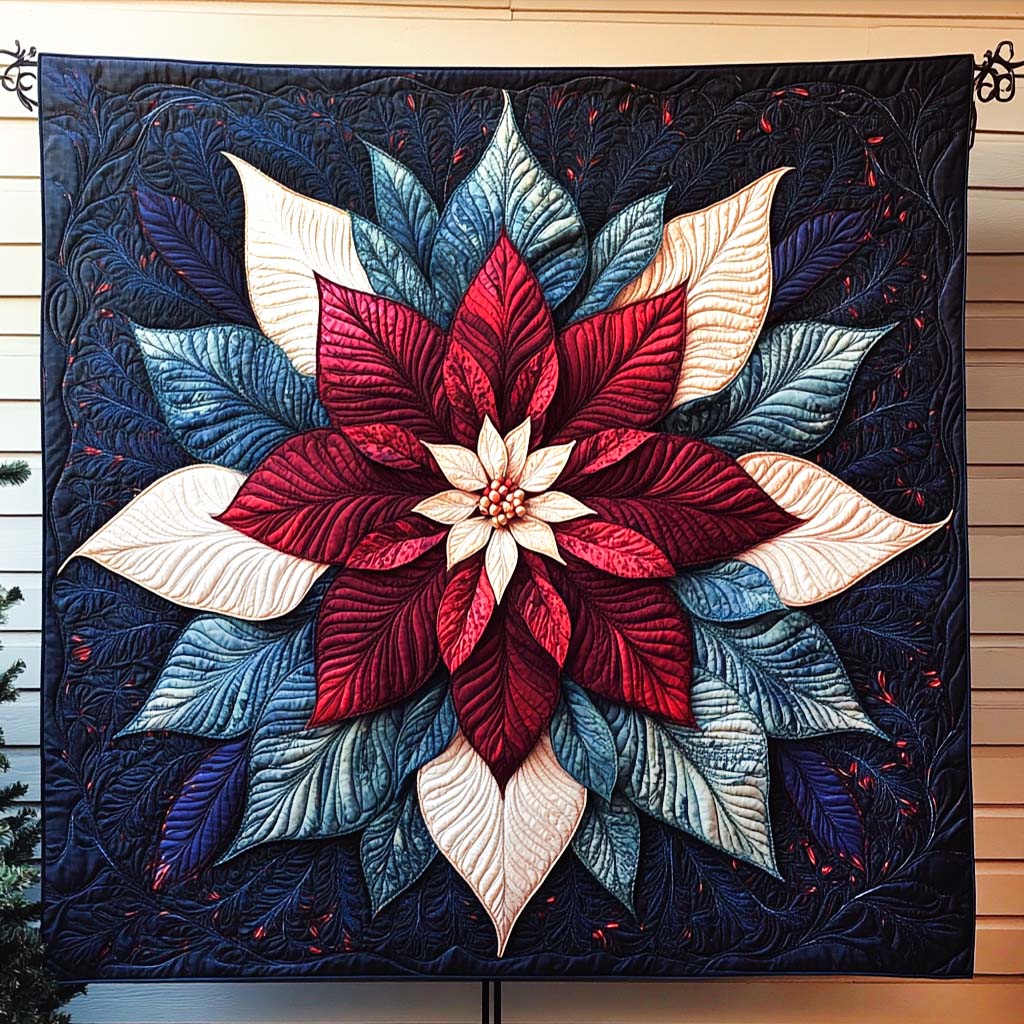 Frosted Flame Quilted Blanket - Throw (55" x 60")
