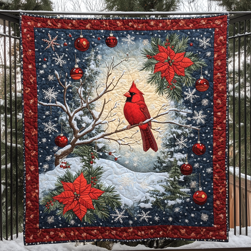 Frosted Harmony Quilted Blanket - Throw (55" x 60")